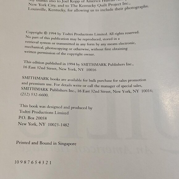 Quilts An American Heritage Patchwork Quilts The World History of Quilting Artwo - Picture 11 of 13